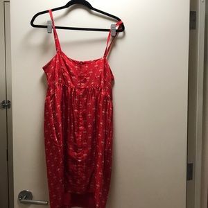 J.Crew Red Silk Dress